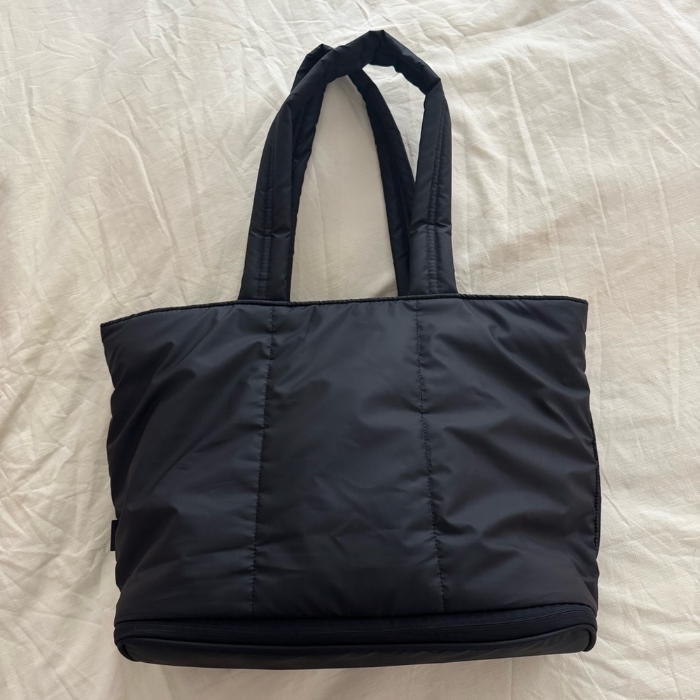 CALPAK Luka Expandable Laptop Black Tote Bag